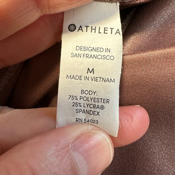 Athleta Elation Shimmer Tight  Medium Cinnamon Color - Picture 10 of 12